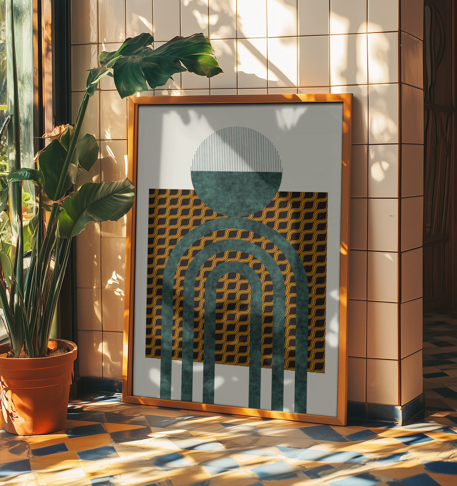 Textured Mid Century Composition 5 | Poster