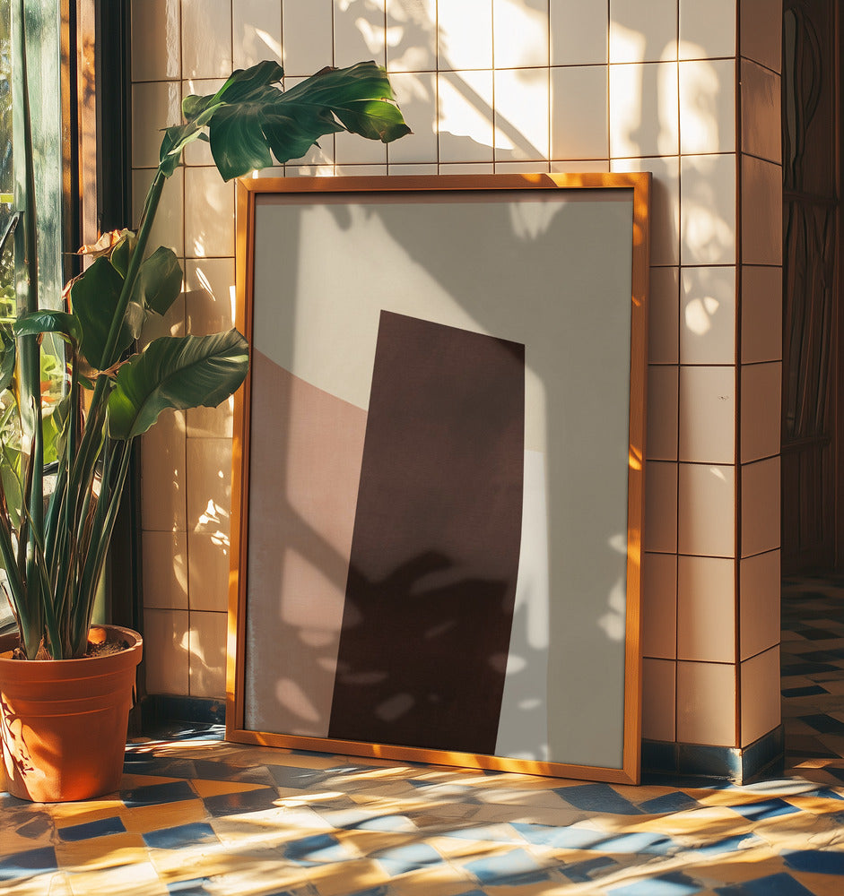 Geometric Shapes in Earthy Tones | Poster