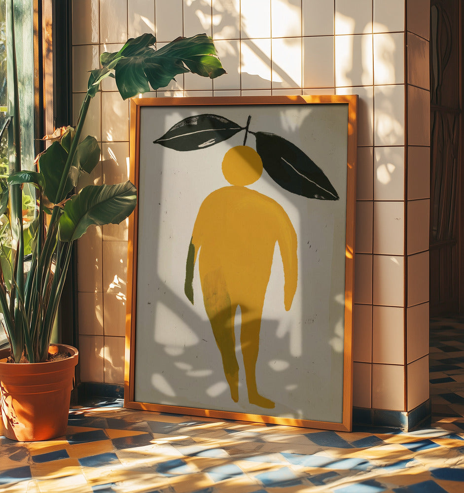 Orange lövfigur | Poster