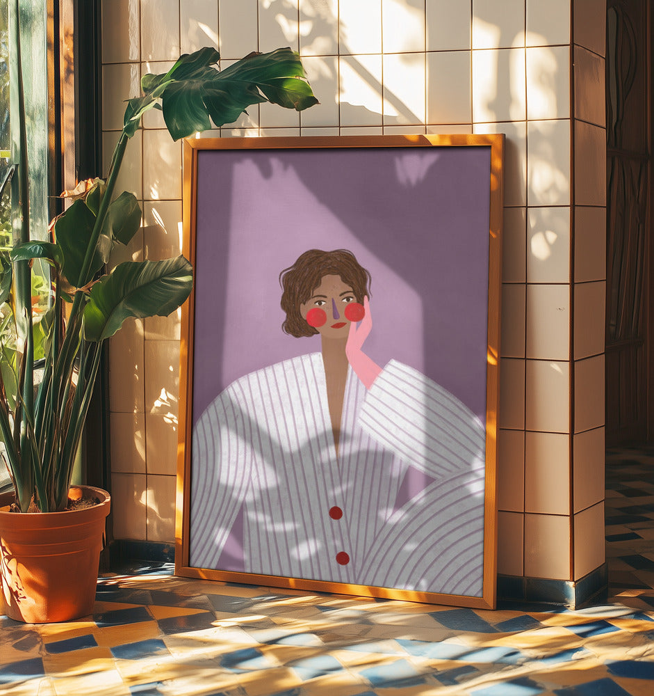Kvinnan med den rosa handsken | Poster