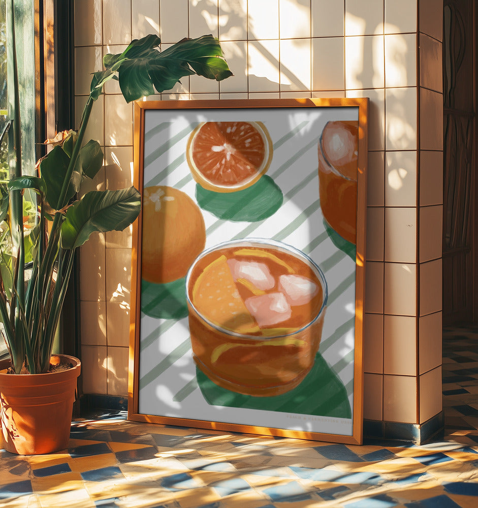 Pandc Cocktailandstripes Exemplar 2 | Affisch