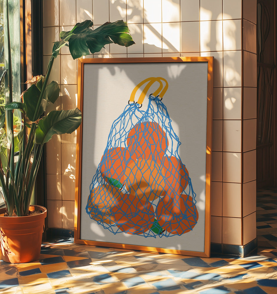 Orangen im Netzbeutel Update 24 | Poster
