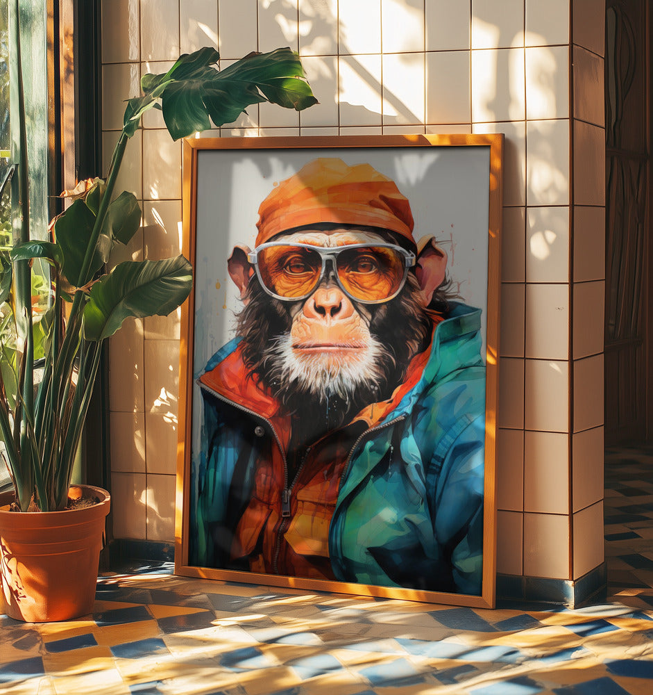 Gorilla Watercolor Animal Art | Poster