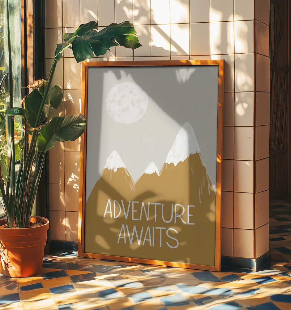 Das Abenteuer wartet | Poster - Kunstdruck