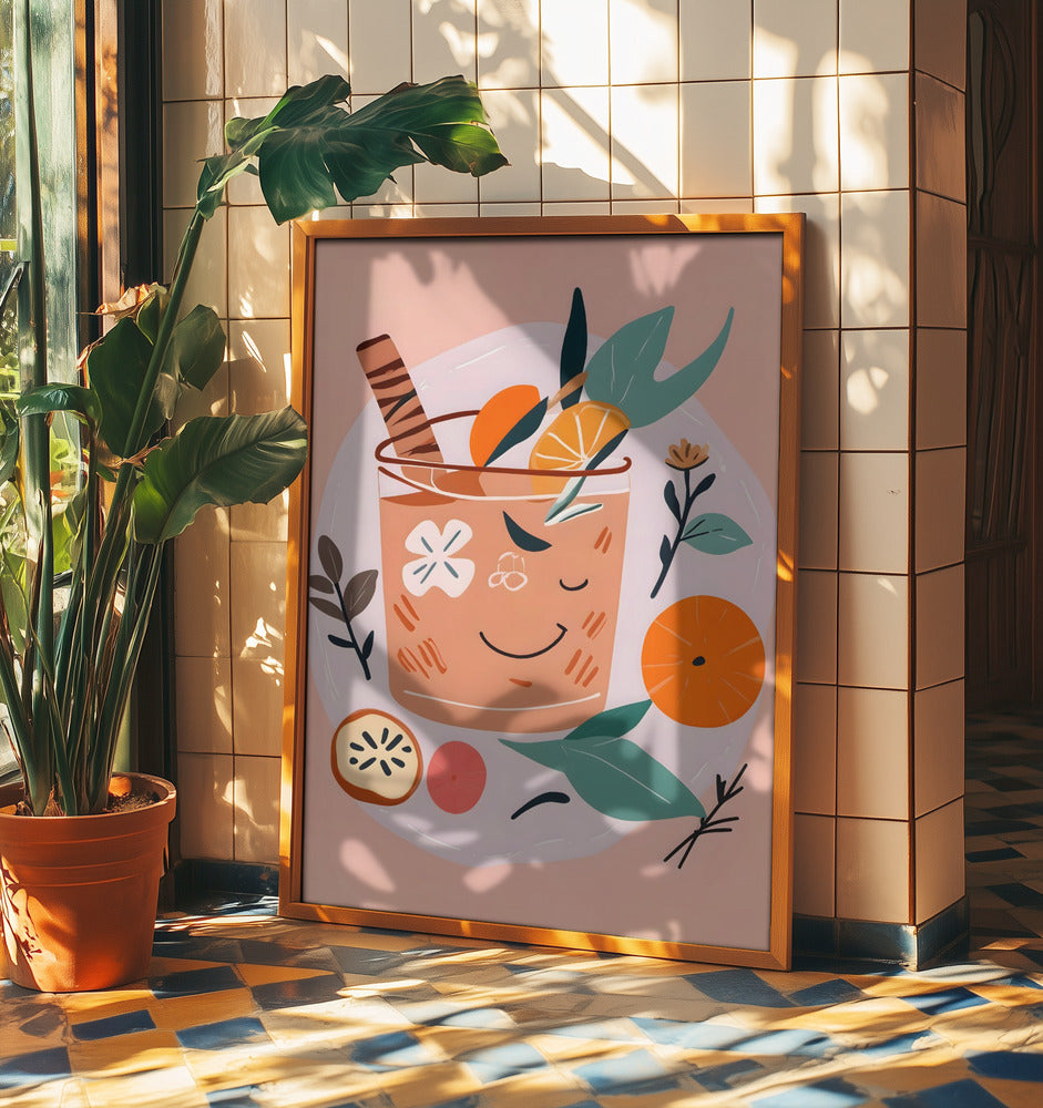 Kanel- och apelsincocktail | Poster