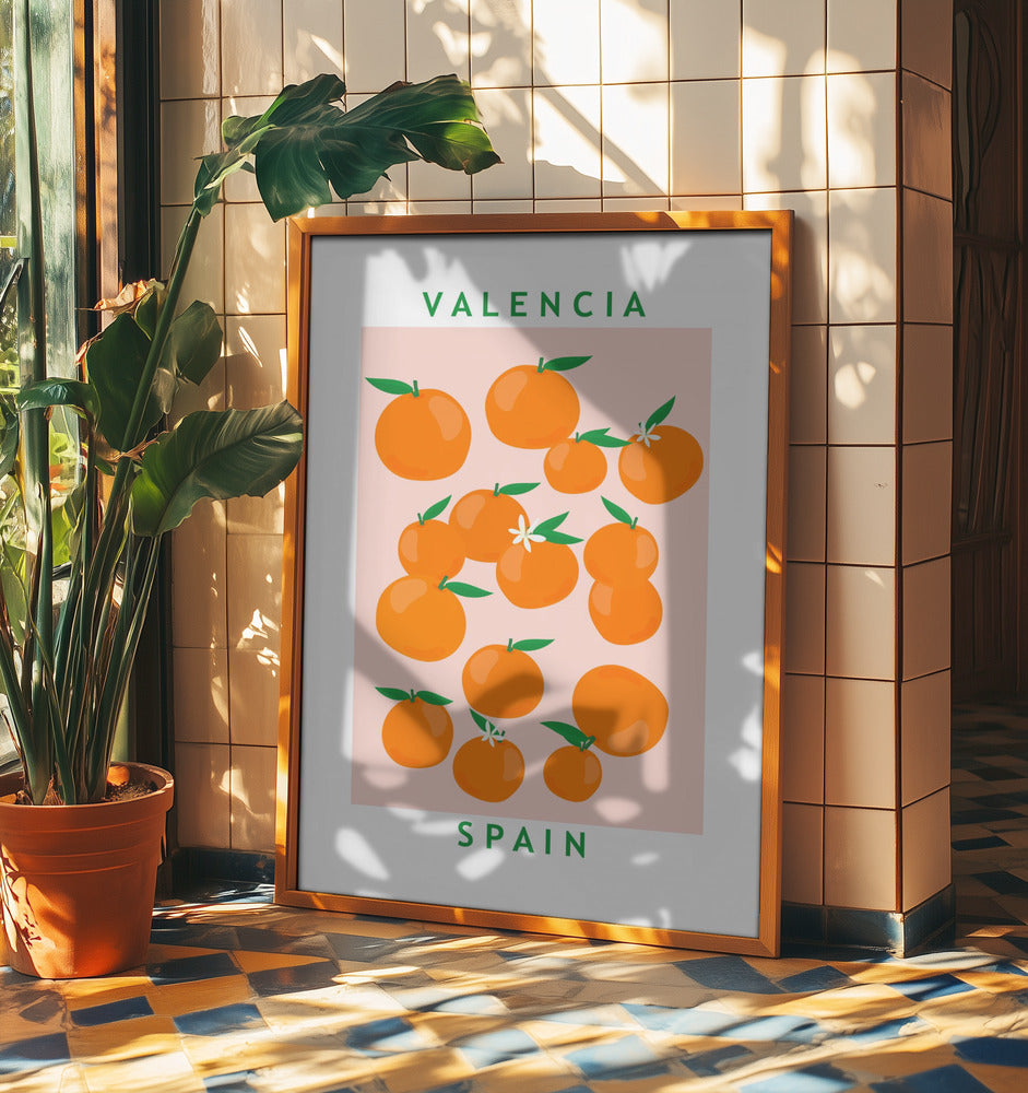 Blumenmarkt Orangen | Poster