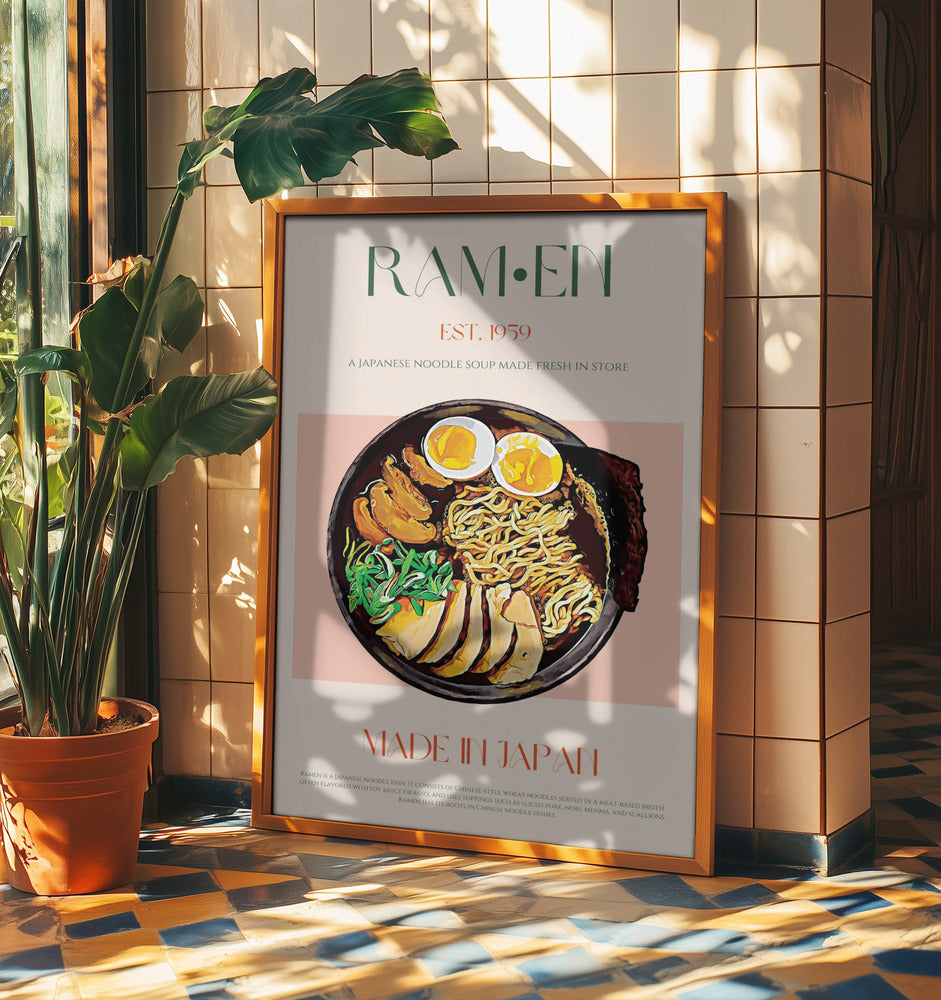 Njuter av japansk Ramen Bowl | Poster