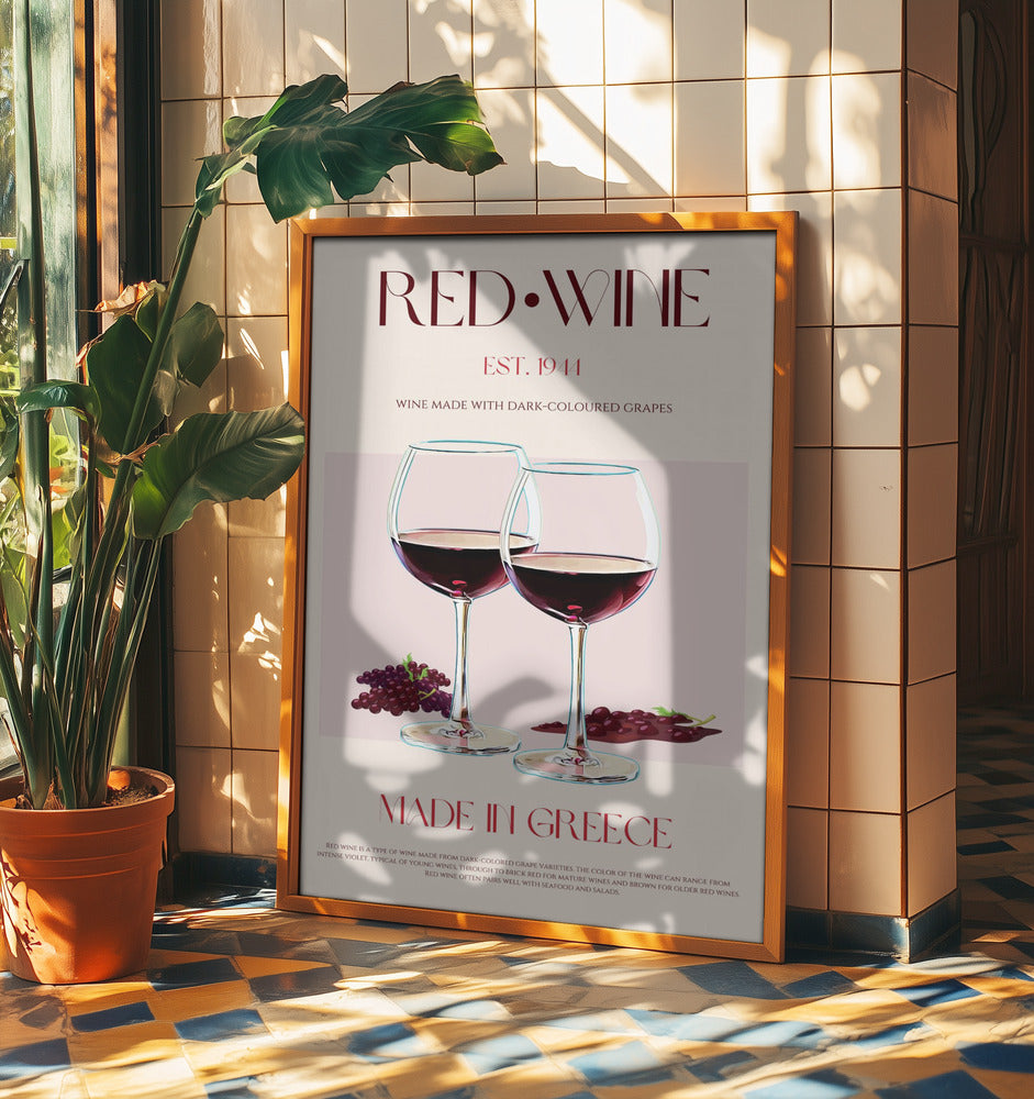 Grekisk vinelegans | Poster