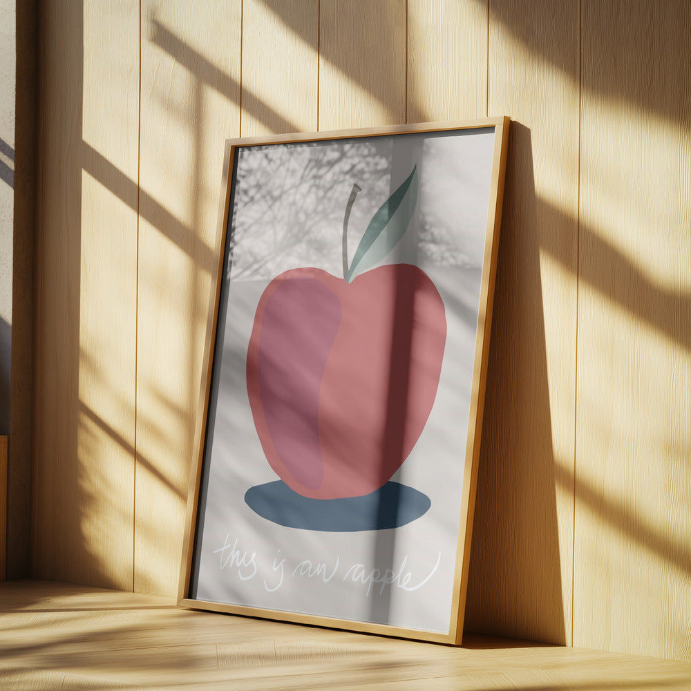 Detta är ett äpple | Poster