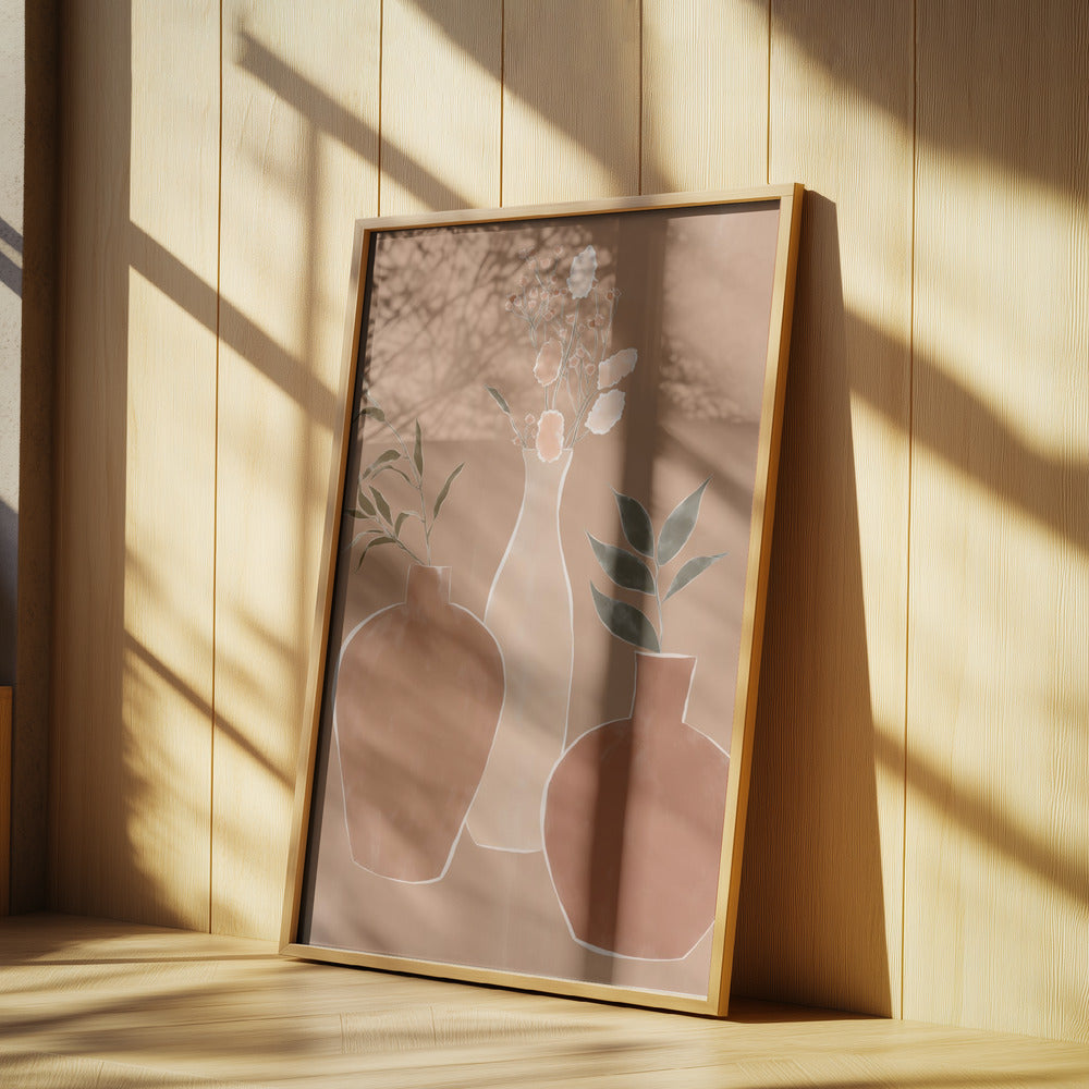 Set med blomvaser | Poster