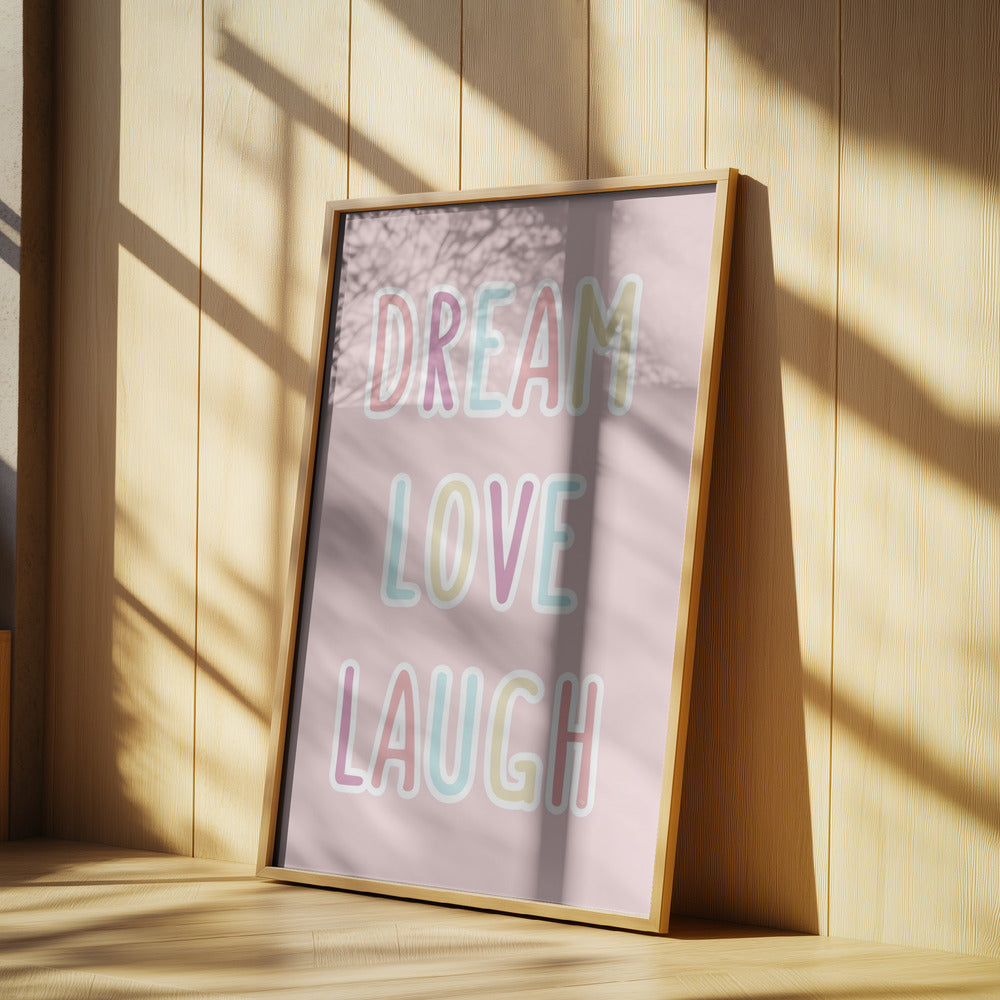 Träume, Liebe, Lachen | Poster - Kunstdruck