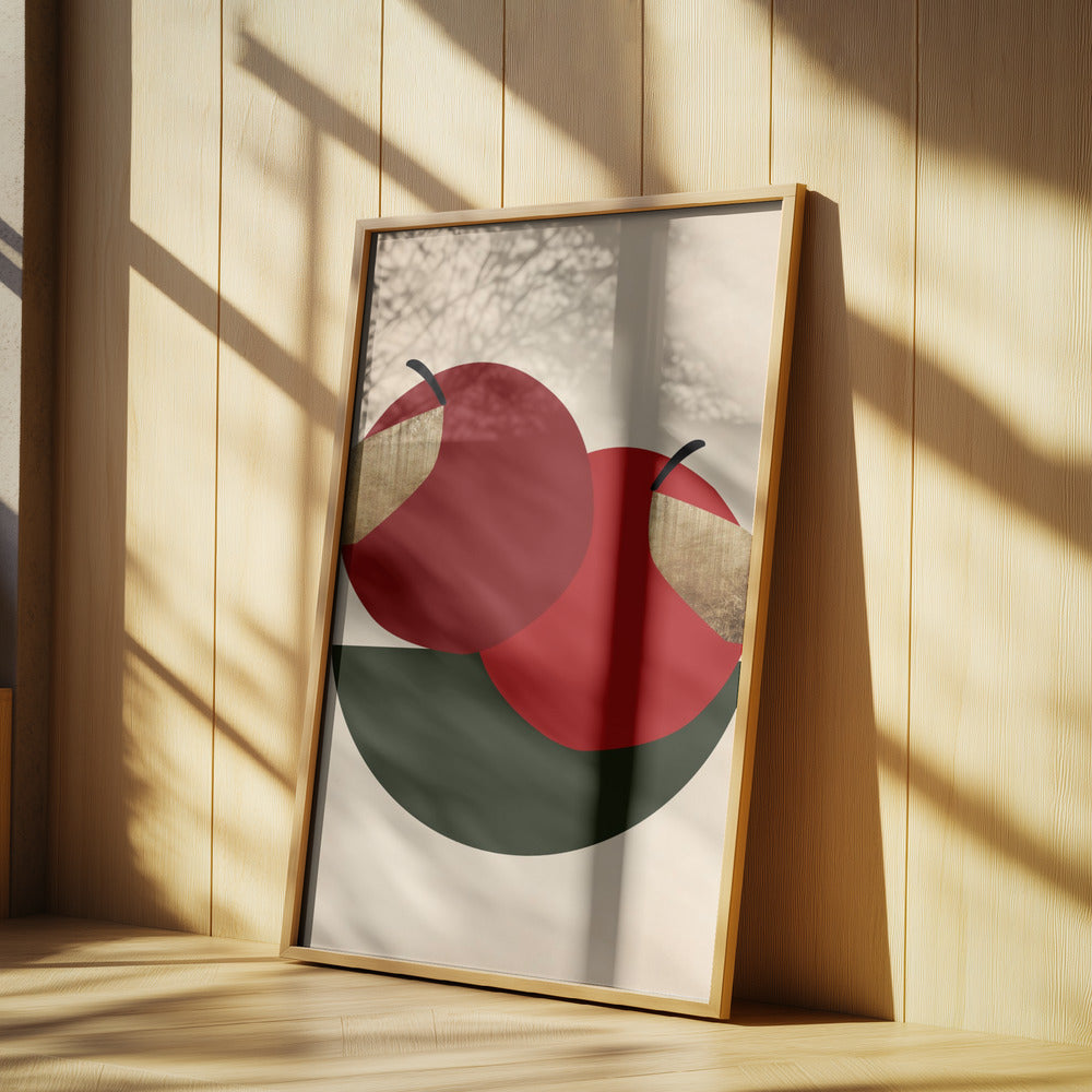 Due mele rosse | Poster - Stampe d’Arte