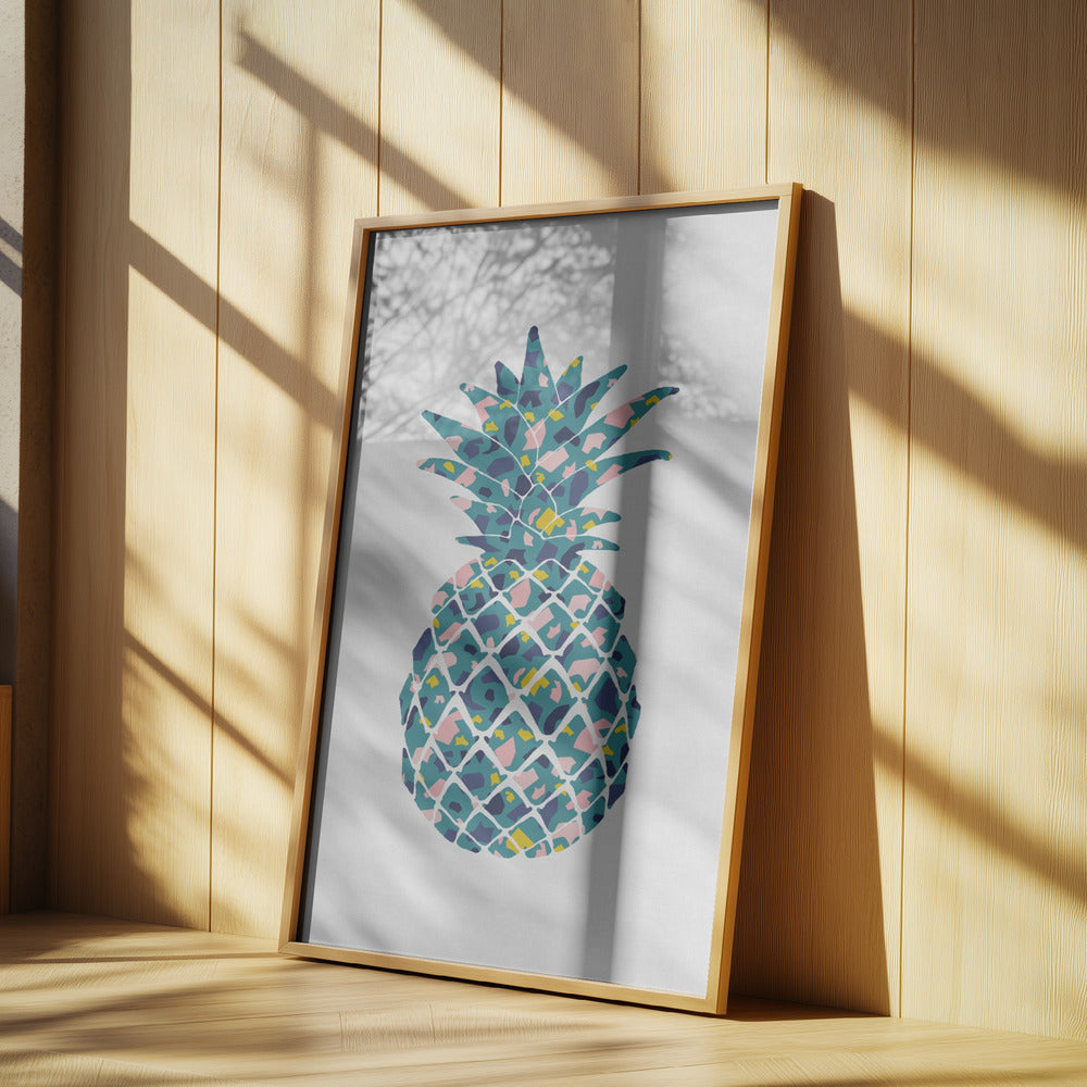Teal Pineapple | Poster