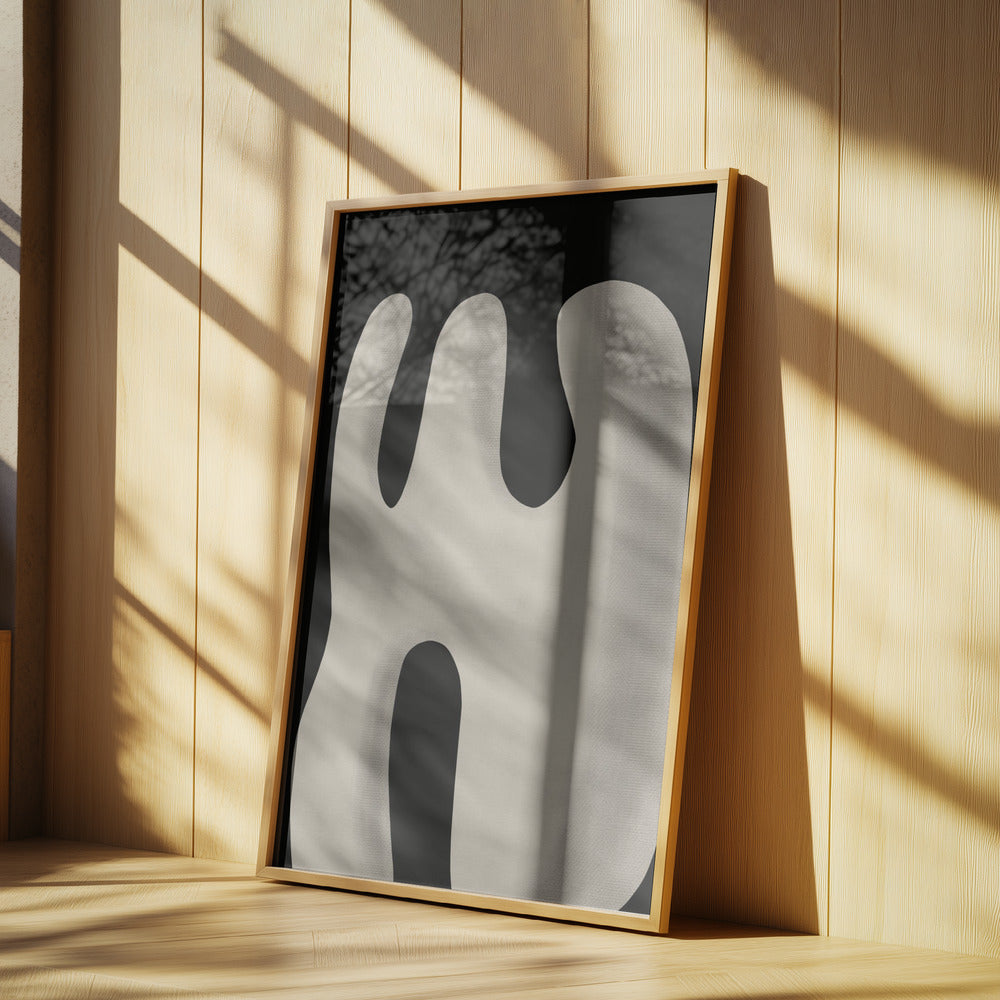 Abstract White Sculpture Scream | Poster