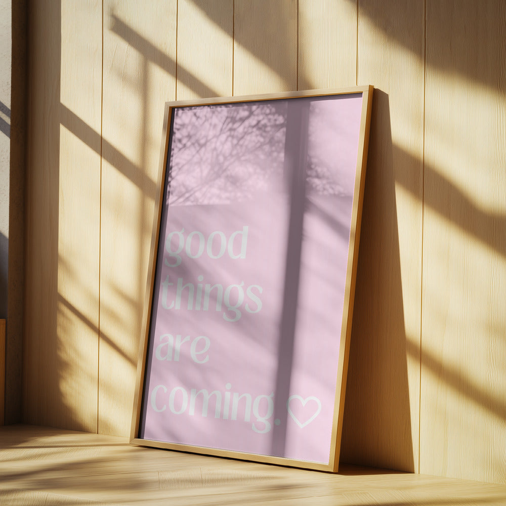 Hoffnungsvolle rosa Brise | Poster - Kunstdruck