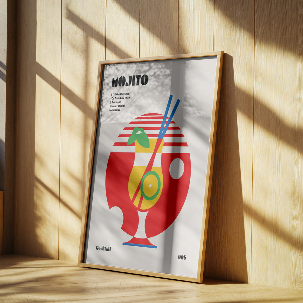 Mojito Bauhaus Cocktail | Poster