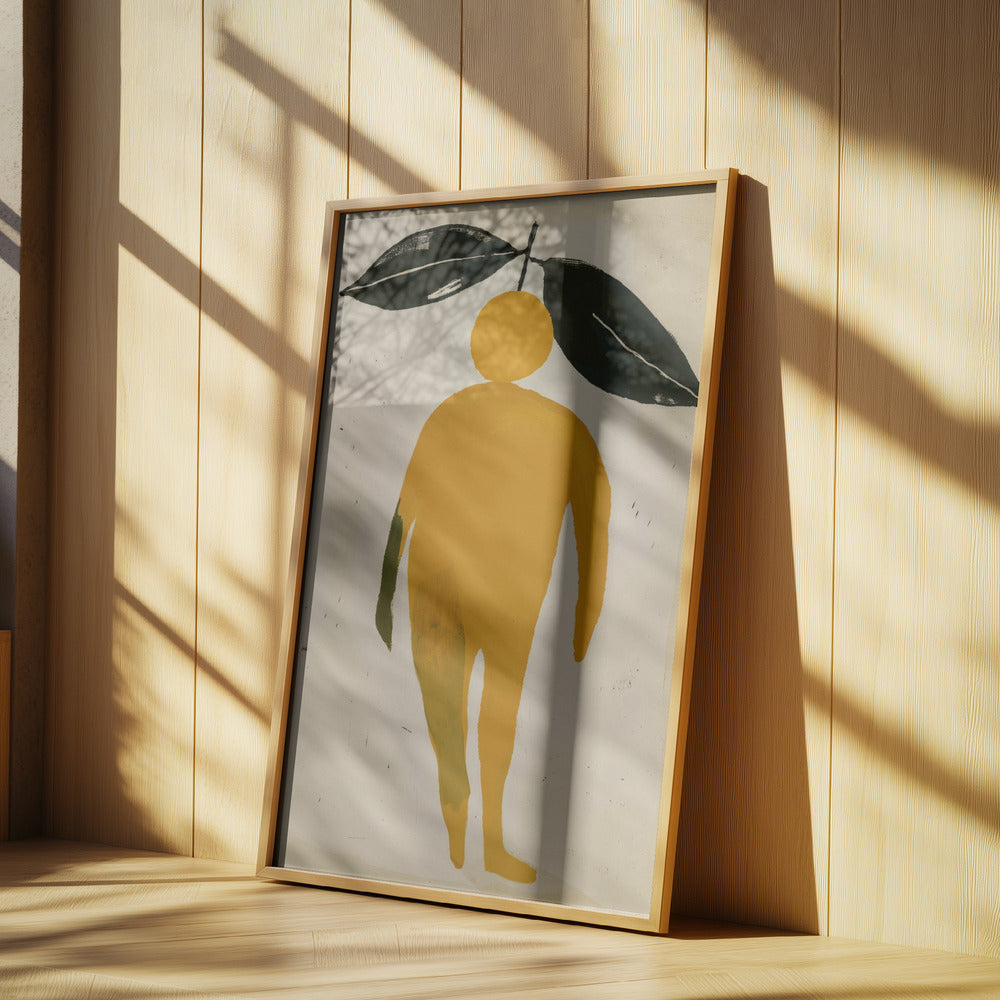 Orange lövfigur | Poster