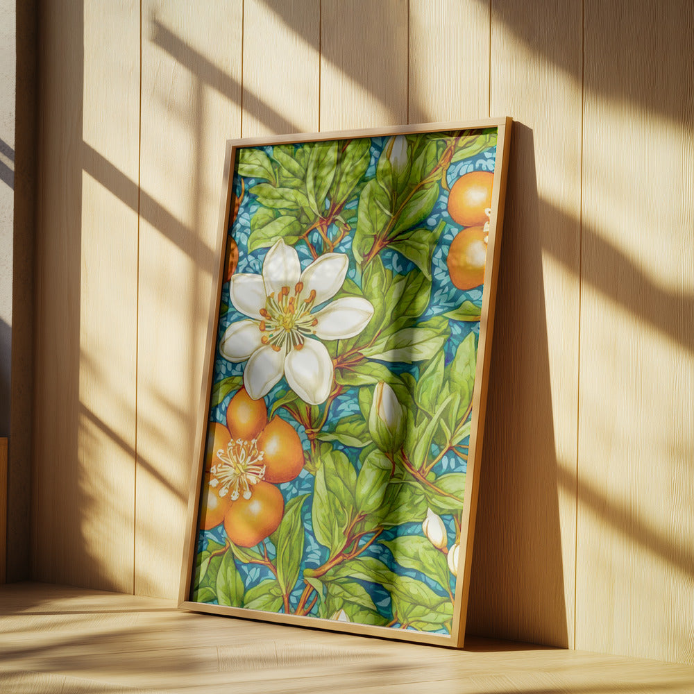 Apelsinblomma Natur Växt | Poster