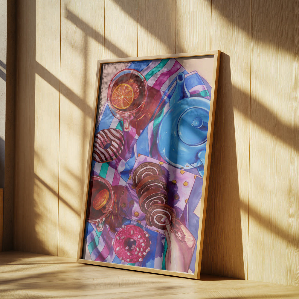 Varmt te och knallrosa | Poster