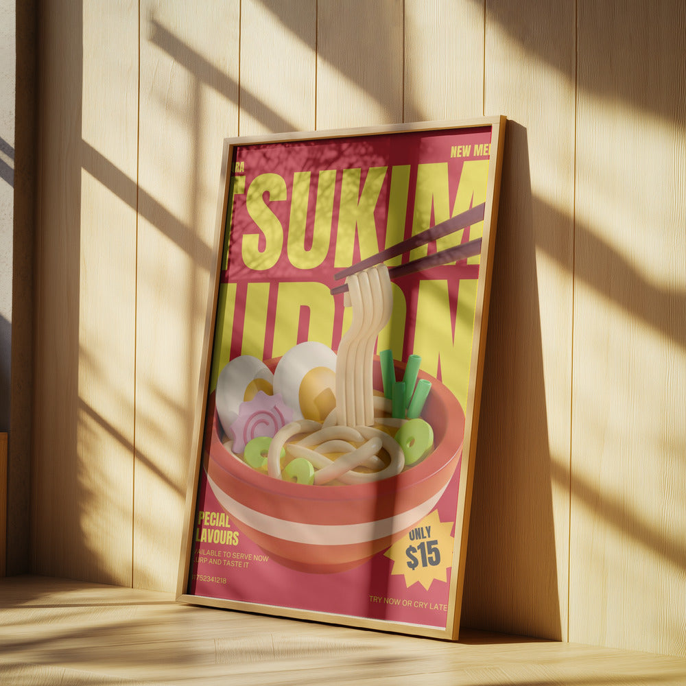 Tsukimi Udon Meny | Affisch