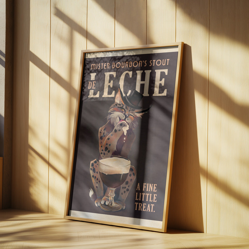 Bourbon De Leche Guinness-stil kattkonst | Poster
