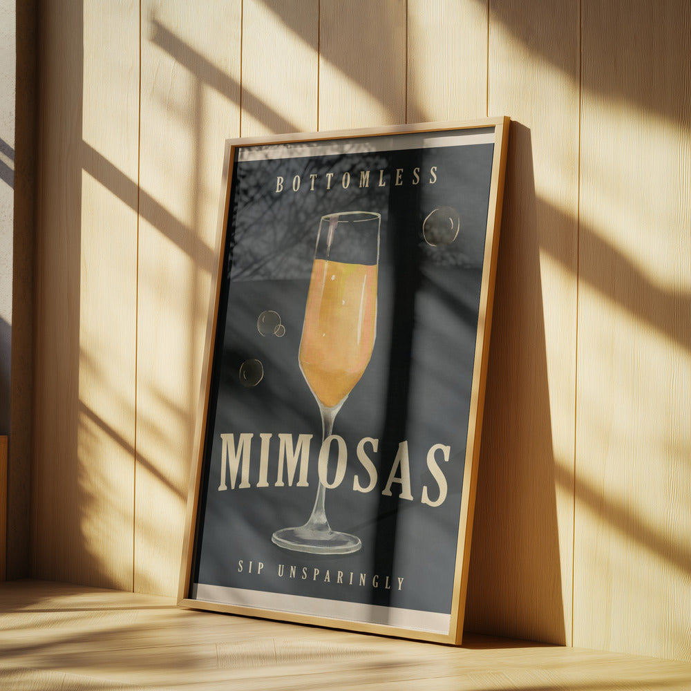 Bottenlösa Mimosas Art Deco Cocktailbarkonst | Poster