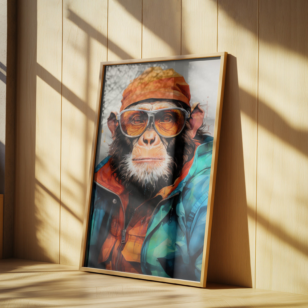 Gorilla Watercolor Animal Art | Poster