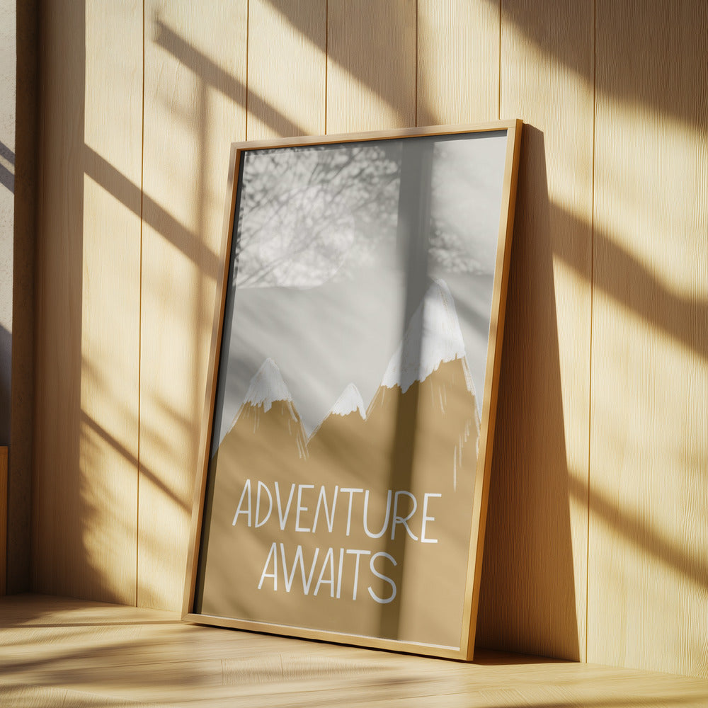 Das Abenteuer wartet | Poster - Kunstdruck