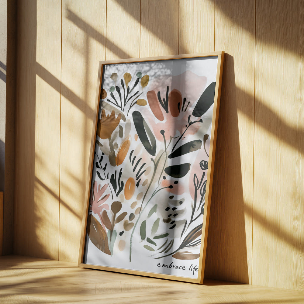 Umarme das Leben | Poster - Kunstdruck