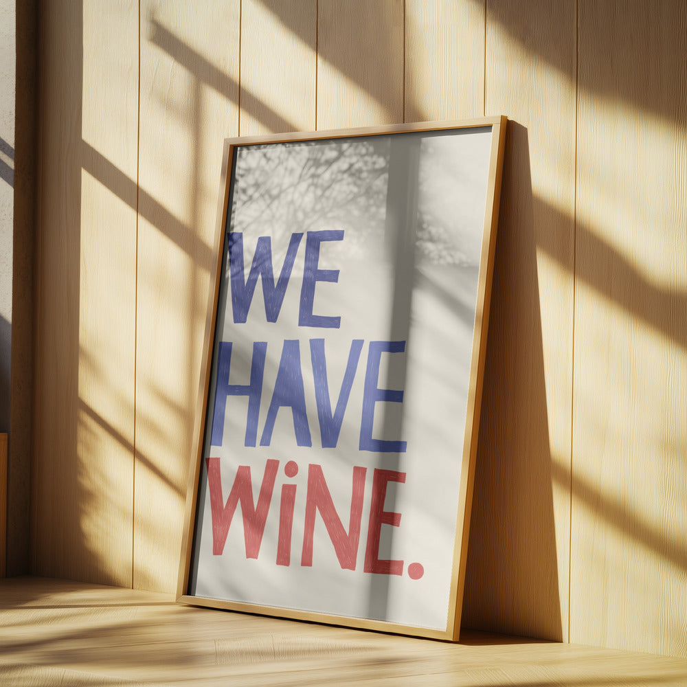 Typografitext "Vi har vin" | Poster