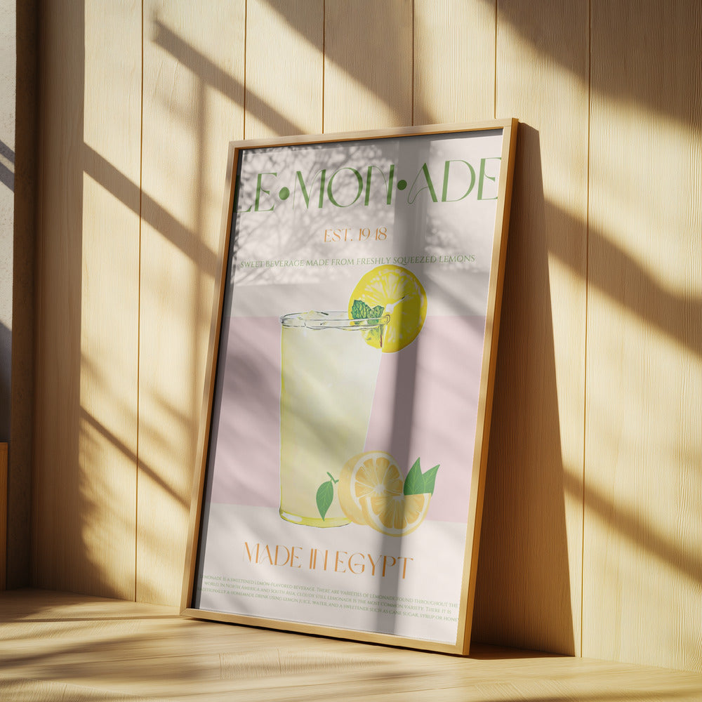Uppfriskande glas lemonad | Poster