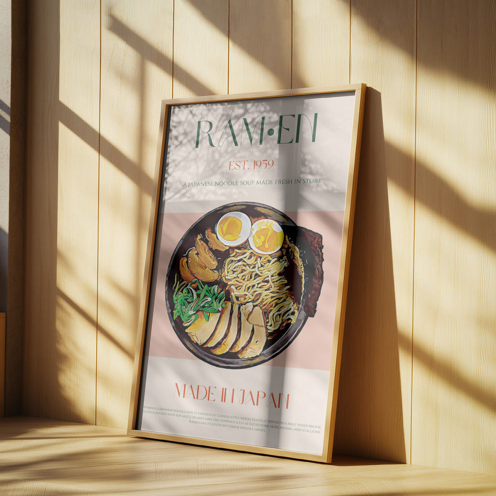 Njuter av japansk Ramen Bowl | Poster