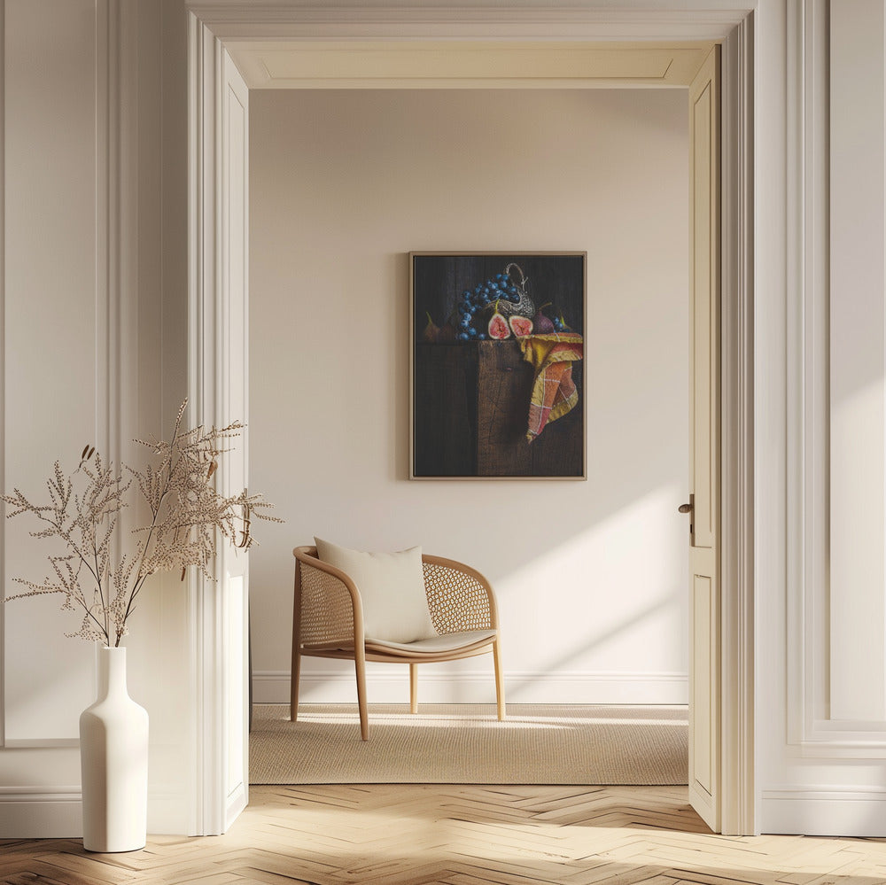 Feigen auf einer Kiste | Poster - Kunstdruck
