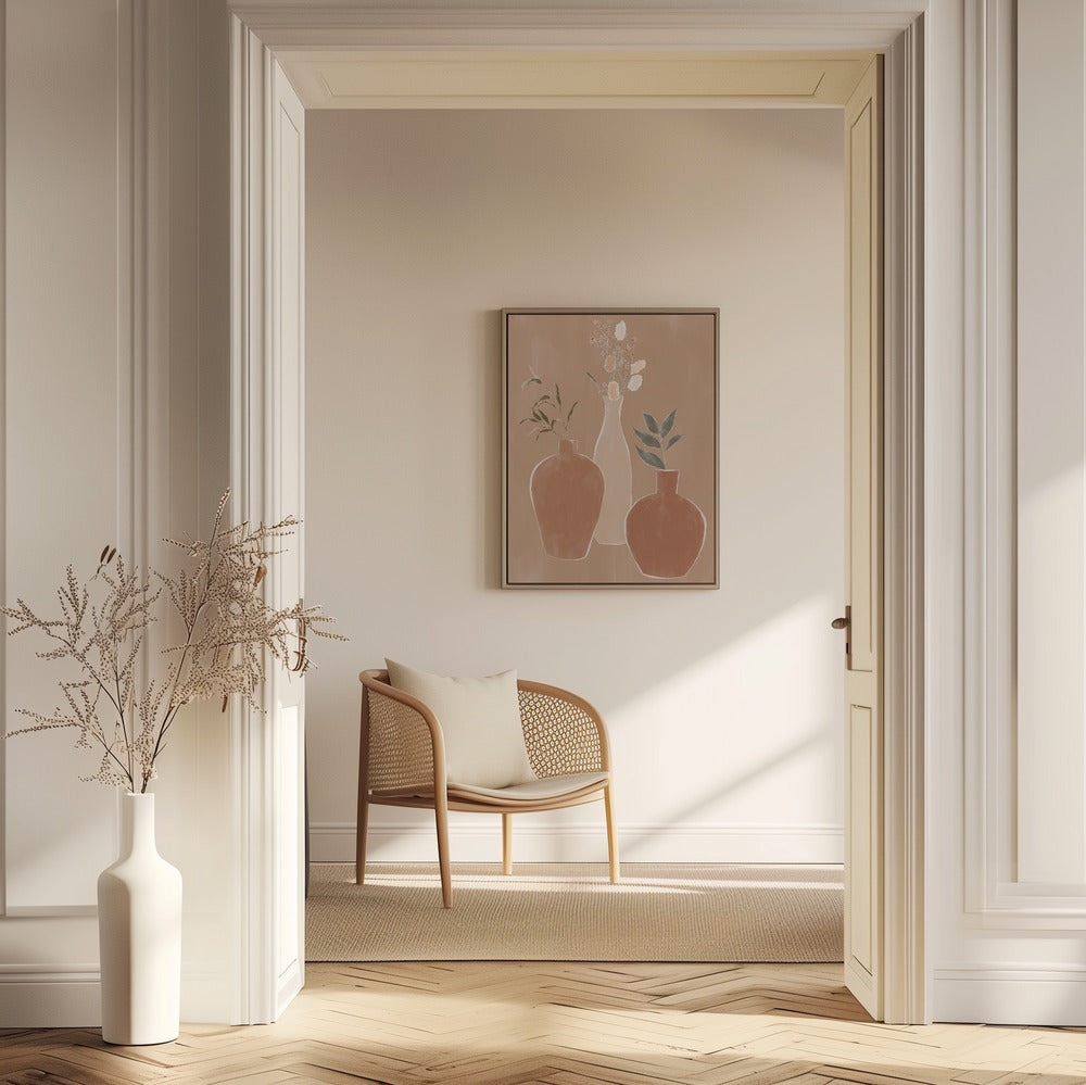 Set med blomvaser | Poster