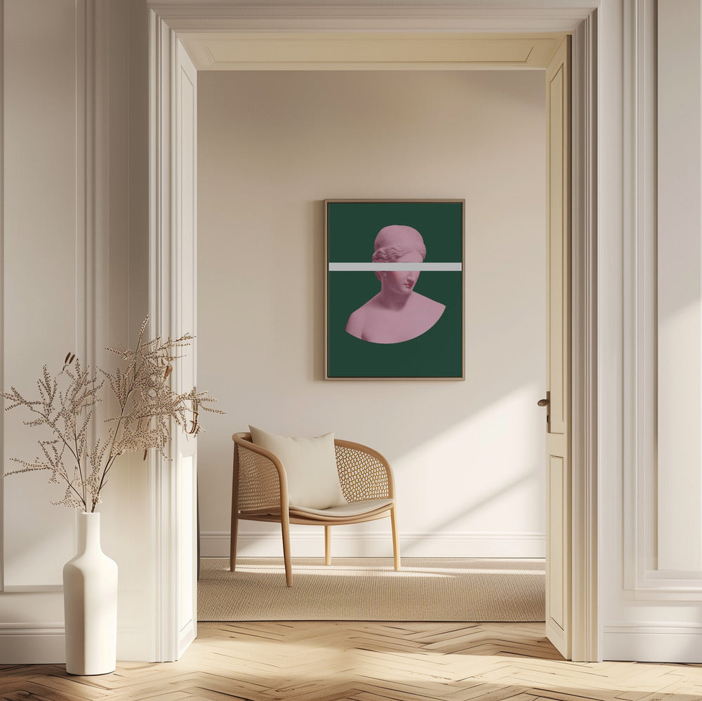 Rosa och grön Artemis | Poster