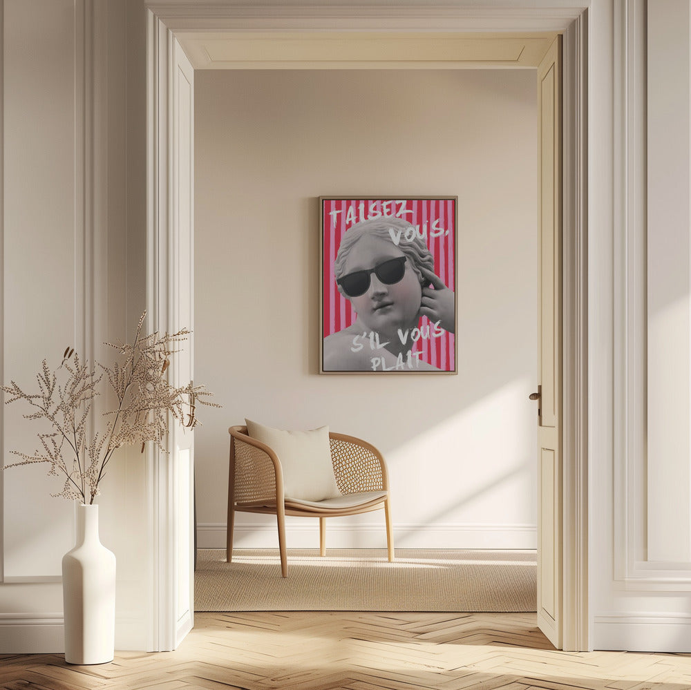 Rosa och rödrandig Venus | Poster