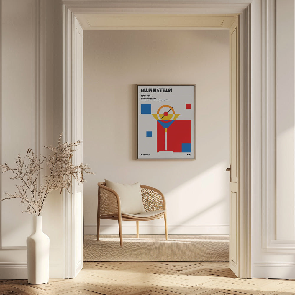 Manhattan Bauhaus Cocktail | Poster