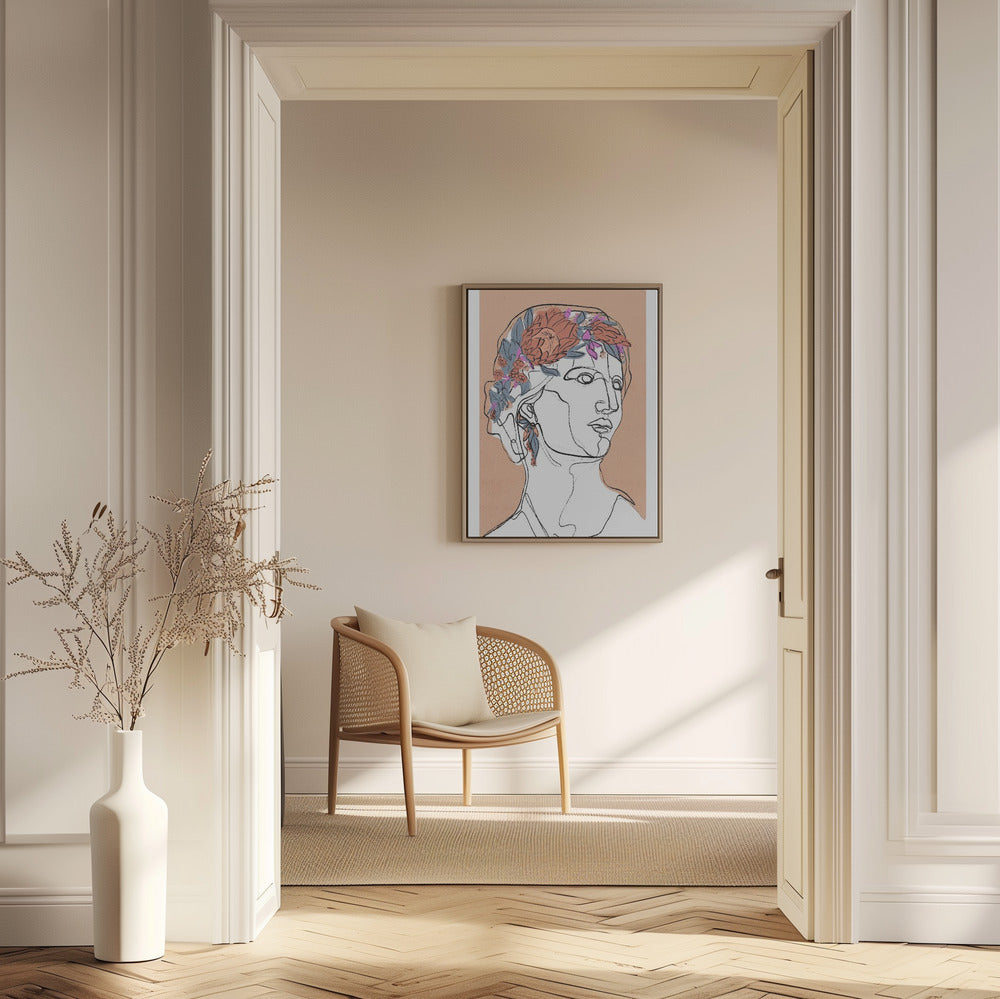 Blommig silhuett | Poster