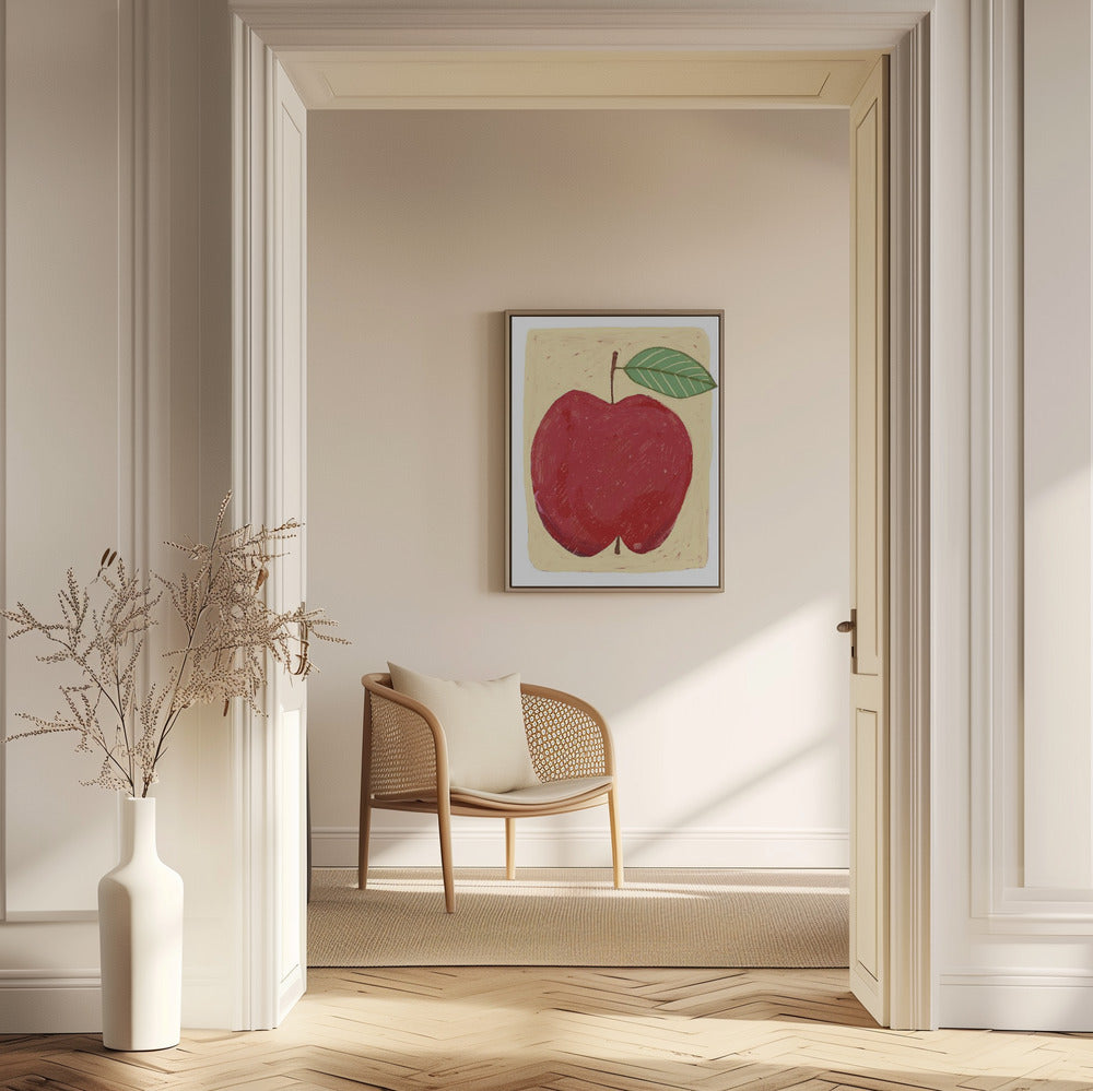 Stort rött äpple | Poster