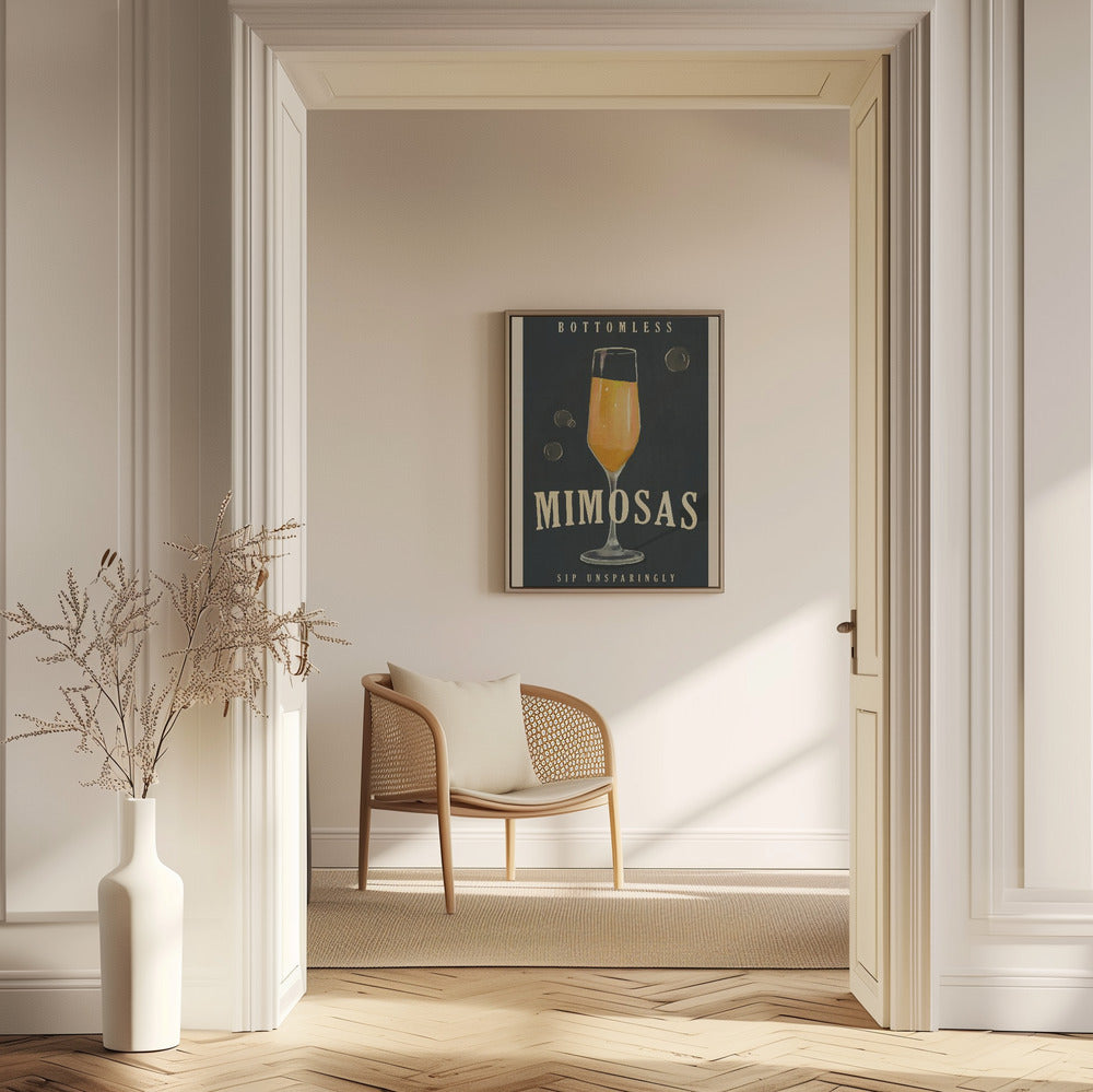 Bottenlösa Mimosas Art Deco Cocktailbarkonst | Poster