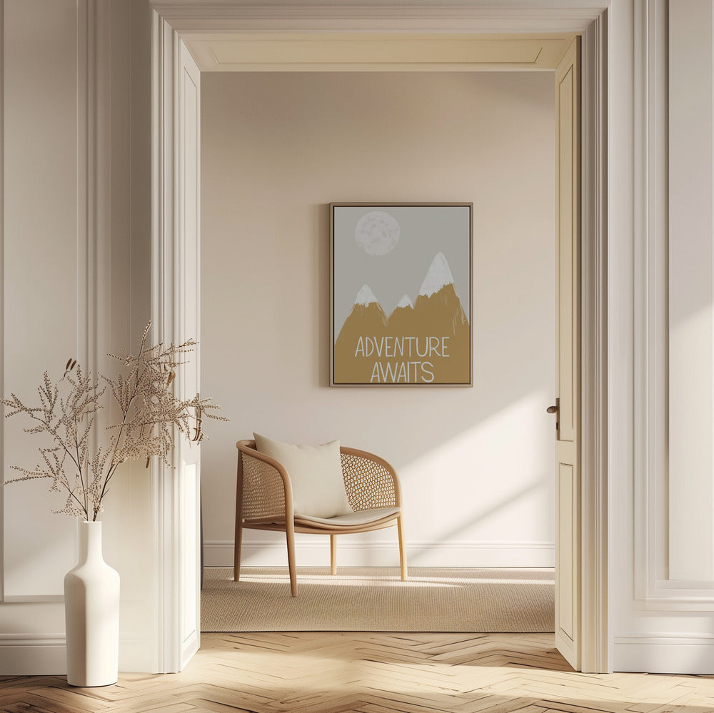 Das Abenteuer wartet | Poster - Kunstdruck