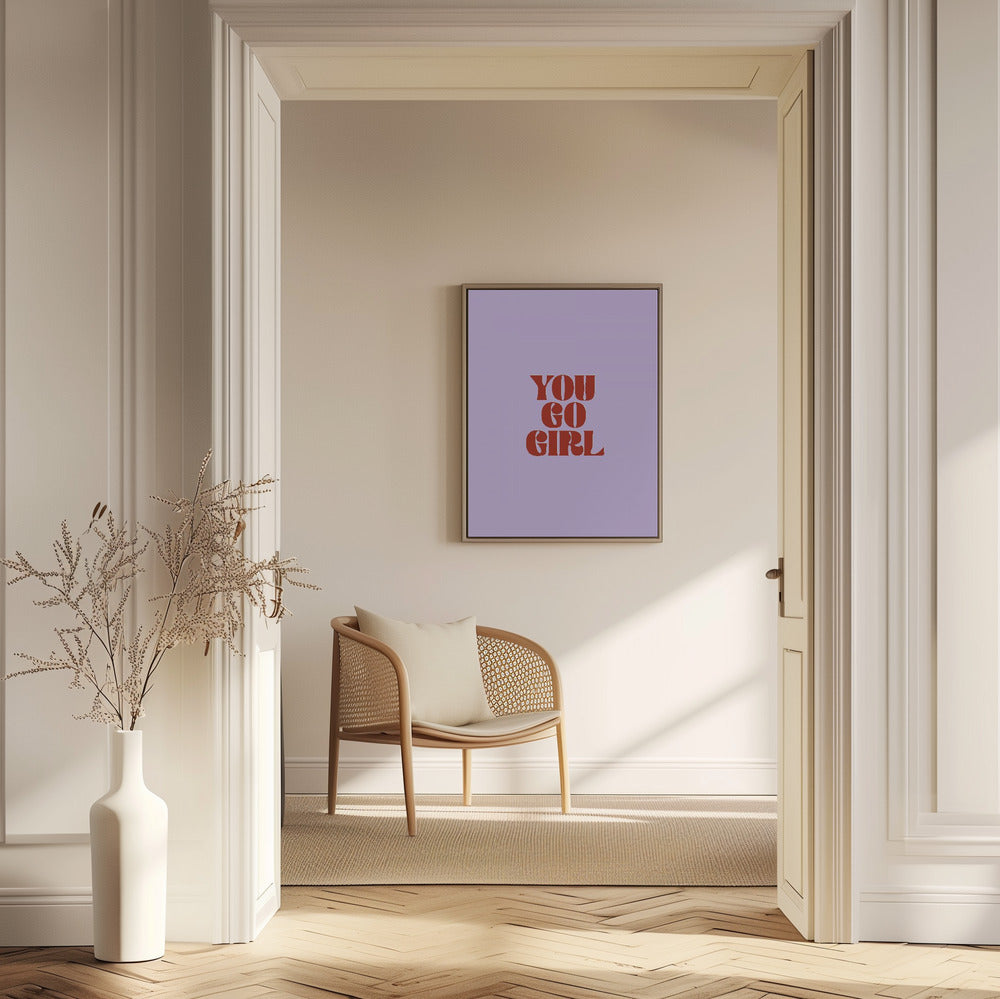 Du schaffst das, Mädchen | Poster - Kunstdruck