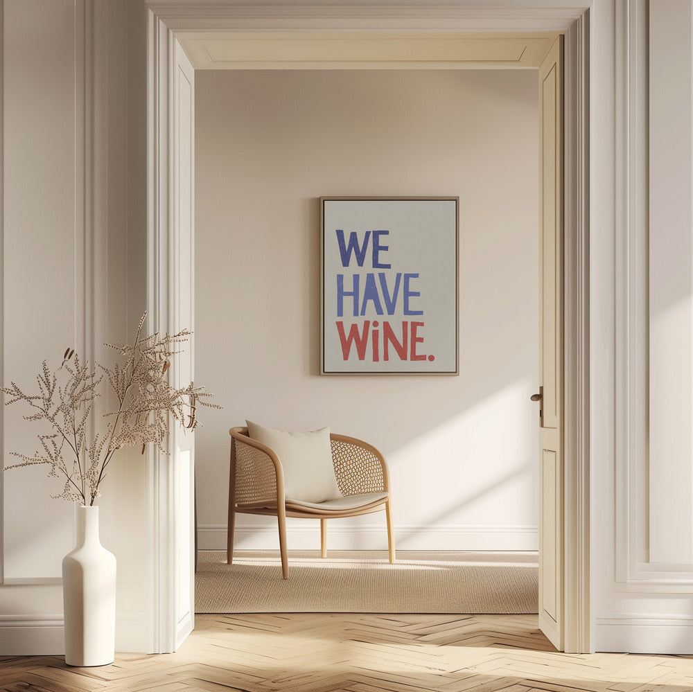 Typografitext "Vi har vin" | Poster