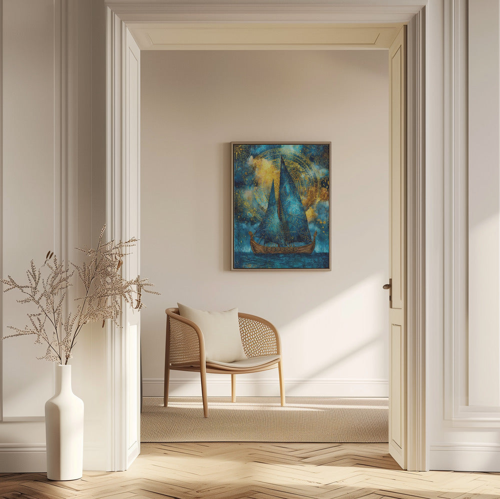 Nautica Havskonst Akvarell Skepp (28) | Poster