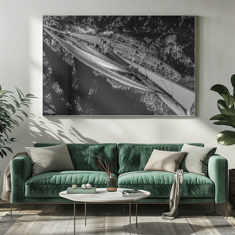 Above the racing ship | Canvas
