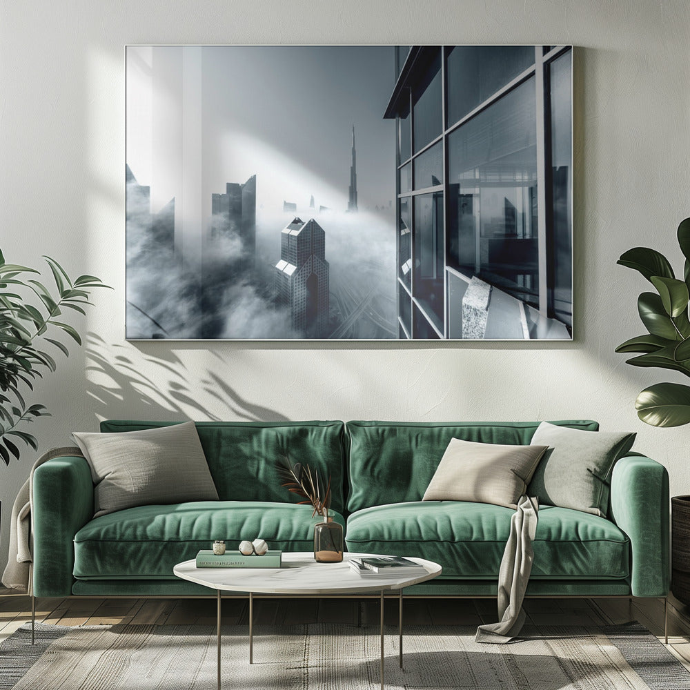 Foggy City | Canvas