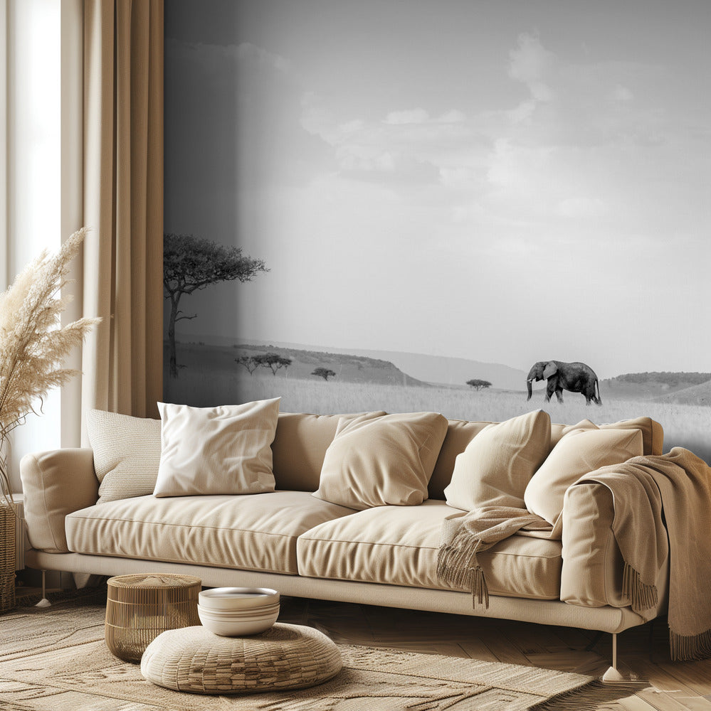 HIGH KEY SAVANNAH | Fototapet