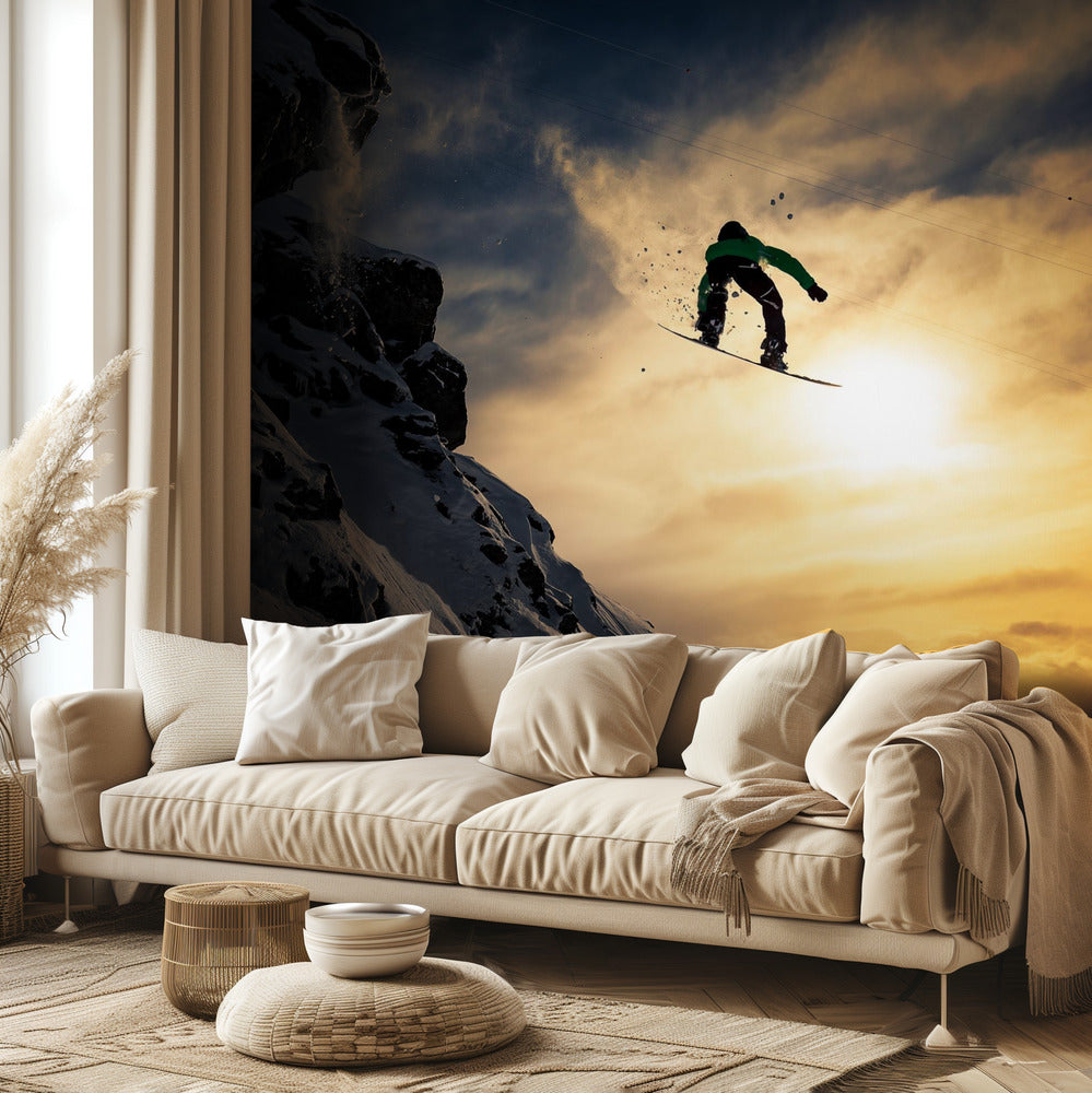 Sunset Snowboarding | Wallpaper