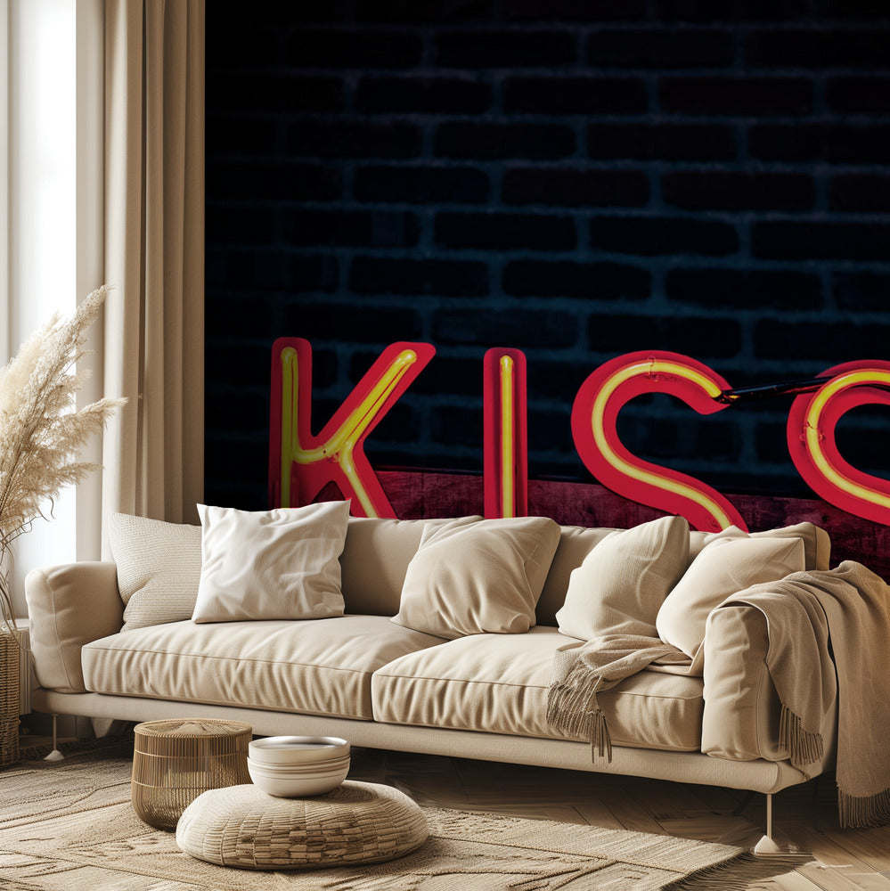 Kyss i neon | Tapet