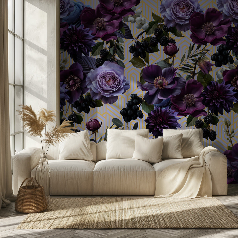 Gothic_Gold Lila Konst | Tapet
